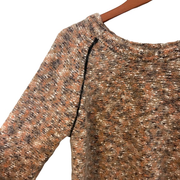 ANTHROPOLOGIE La Fee Verte Kid Mohair Wool Blend Marled Raglan Sleeve Sweater - Picture 6 of 10